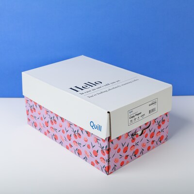 Quill Brand® Citrus State of Mind 8.5" x 11" Copy Paper, 20 lbs., 92 Brightness, 500 Sheets/Ream, 8 Reams/Carton (OC8RM25)