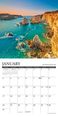 2027 Willow Creek Ocean View 7" x 7" Monthly Wall Calendar (64122)