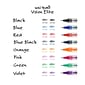 uniball Vision Elite Rollerball Pen Refills, Bold Point, 0.8mm, Black Ink, 2/Pack (61233)