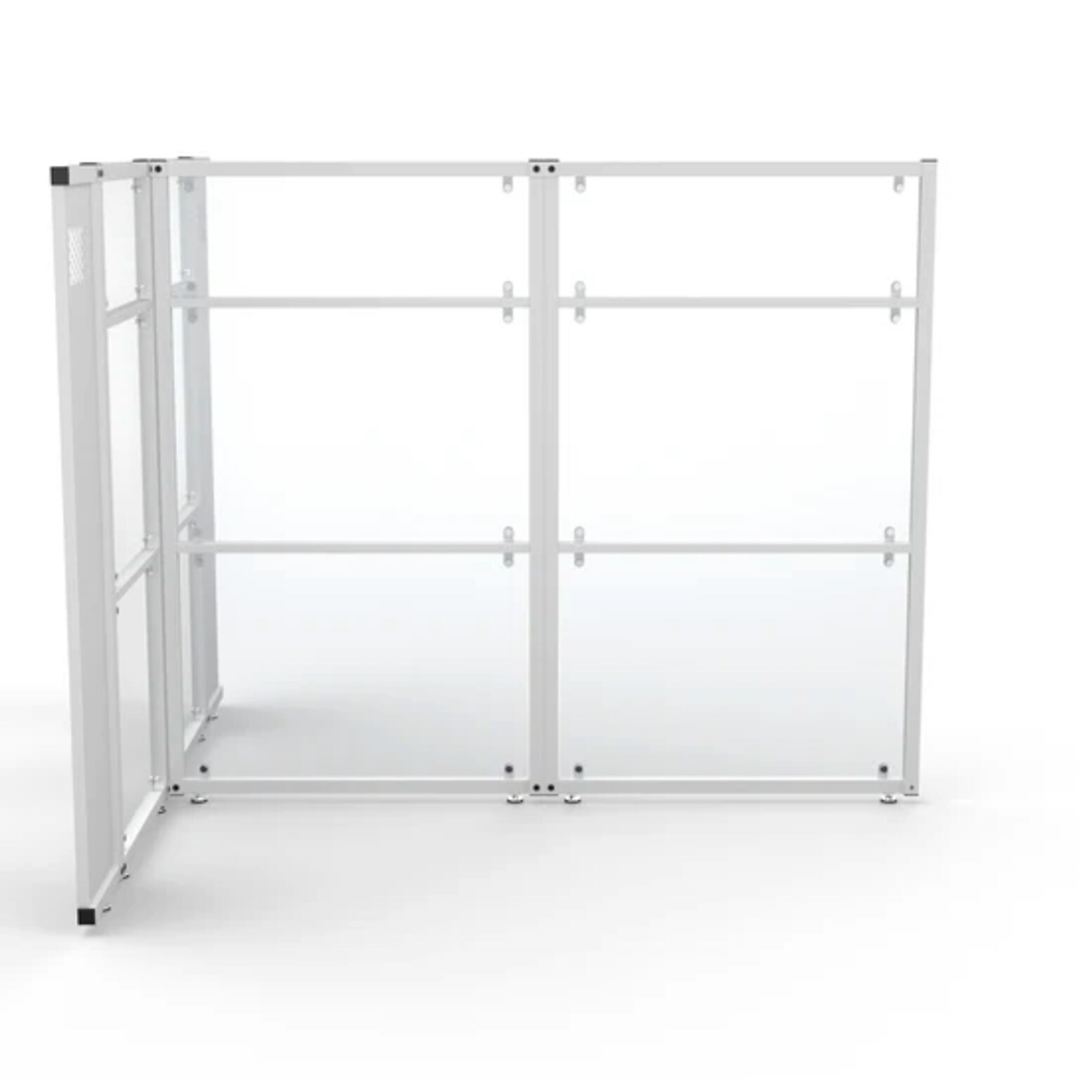 VersaDesk WorkNest 66H x 79.5W T-Shaped Cubicle Panel Workstation, White (WNCT-7296-W)