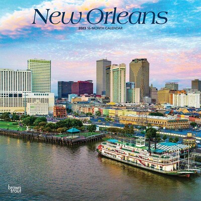 2023 BrownTrout New Orleans 12 x 12 Monthly Wall Calendar (9781975452377)