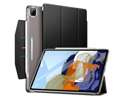 SaharaCase ESR Folio Case for Apple iPad Pro 11" (2nd, 3rd, and 4th Gen 2020-2022), Black (TB00003)