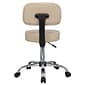 Boss Caressoft Armless Doctor's Stool with Backrest, Beige (B245-BG)