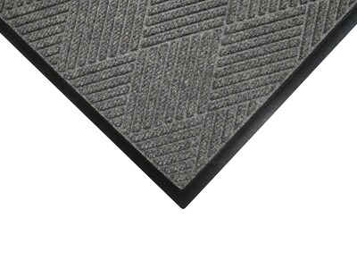 M + A Matting WaterHog Max Diamond Commercial Wiper/Scraper Entrance Floor Mat, 6' x 8.4', Grey Ash (22957368170)