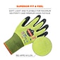 Ergodyne ProFlex 7022 Hi-Vis Nitrile Coated Cut-Resistant Gloves, ANSI A2, Dry Grip, Lime, Large, 144 Pairs (17874)