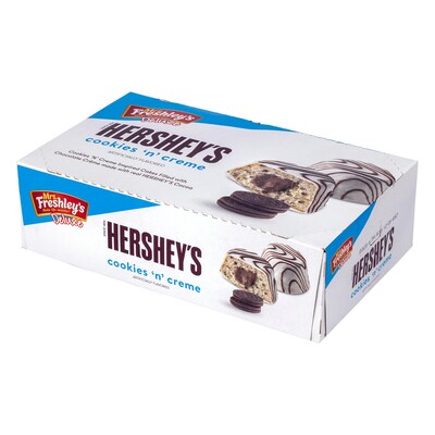 Mrs. Freshey's Hershey's Cookies & Creme Cakes, 28 oz, 24/Pack (600-04146)