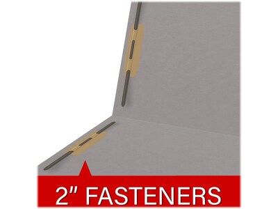 Medical Arts Press Reinforced End Tab File Folder, Straight Cut, Letter-Size, Gray, 250/Carton (S-01502-GRY-B)