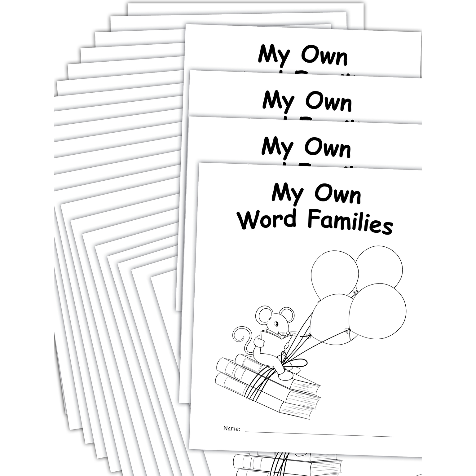 Teacher Created Resources My Own Books: My Word Families Book, Multicolored, 25/Pack (TCR2088764)
