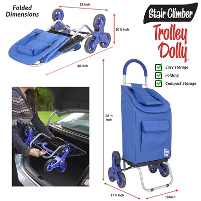 Dbest Stair Climber Trolley Dolly, Blue (01-570MB)