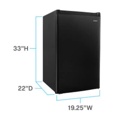 Avanti 4.4 Cu. Ft. Refrigerator, Black (RM4416B)