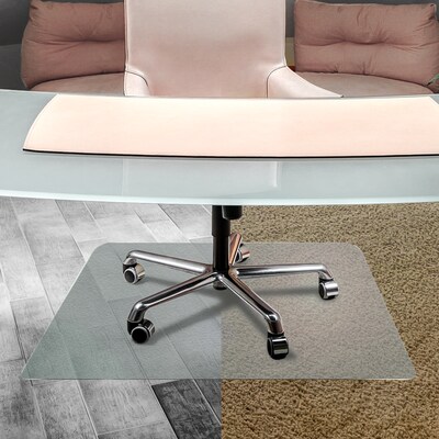 Floortex Cleartex Evolutionmat Carpet & Hard Floor Chair Mat, 48" x 60", Clear (NRCMFLPD0002)