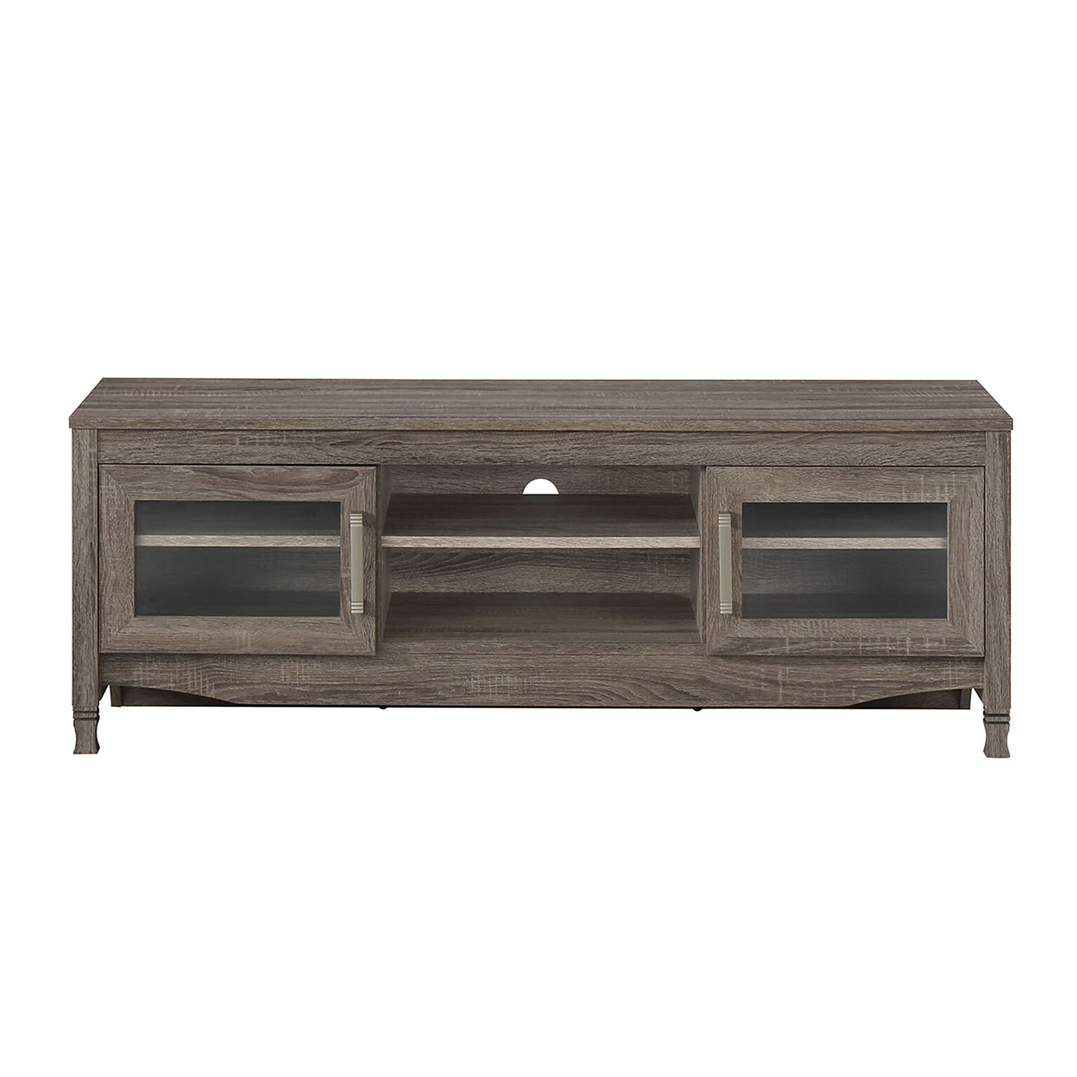 Techni Mobili Console TV Stand, Screens up to 60, Gray (RTA-8855-GRY)
