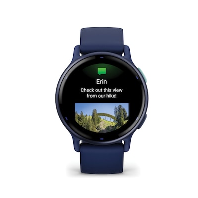 Garmin vívoactive 5 Smartwatch, GPS, 42.2mm, Navy Silicone Band (010-02862-12)
