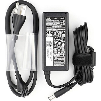 Dell 65W AC Adapter for Dell Inspiron/Latitude Laptop, Black (1X917)