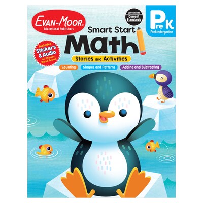 Evan-Moor Smart Start Acvitity Book Basic Skills Bundle, Grade PreK Workbook, 3 Books/Set (EMC6271)