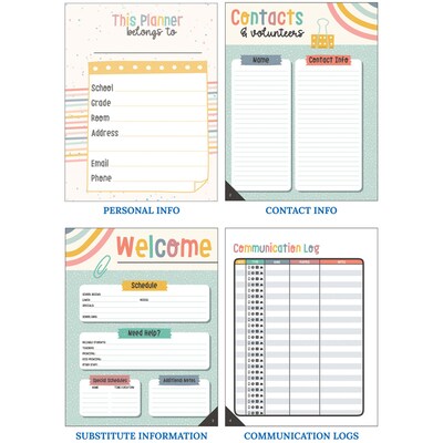 Carson Dellosa Education We Belong Undated Lesson Planner, 8" x 11", 128 Pages (CD-105047)