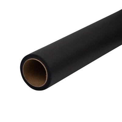JAM Paper Gift Wrap, 26.3' x 17", Black (277013526263a)