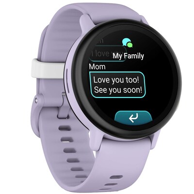 Garmin Bounce 2 Kids Smartwatch, GPS, 43mm, Light Purple Silicone Band (010-03399-01)