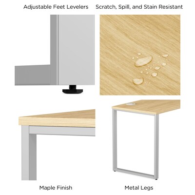 Union & Scale™ Workplace2.0™ 60" Writing Desk, Maple (UN57472)