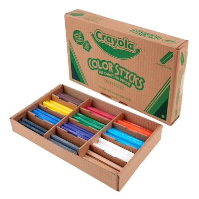 Crayola Color Sticks Classpack, Kids Colored Pencils, Assorted Colors, 120/Pack (BIN687504)