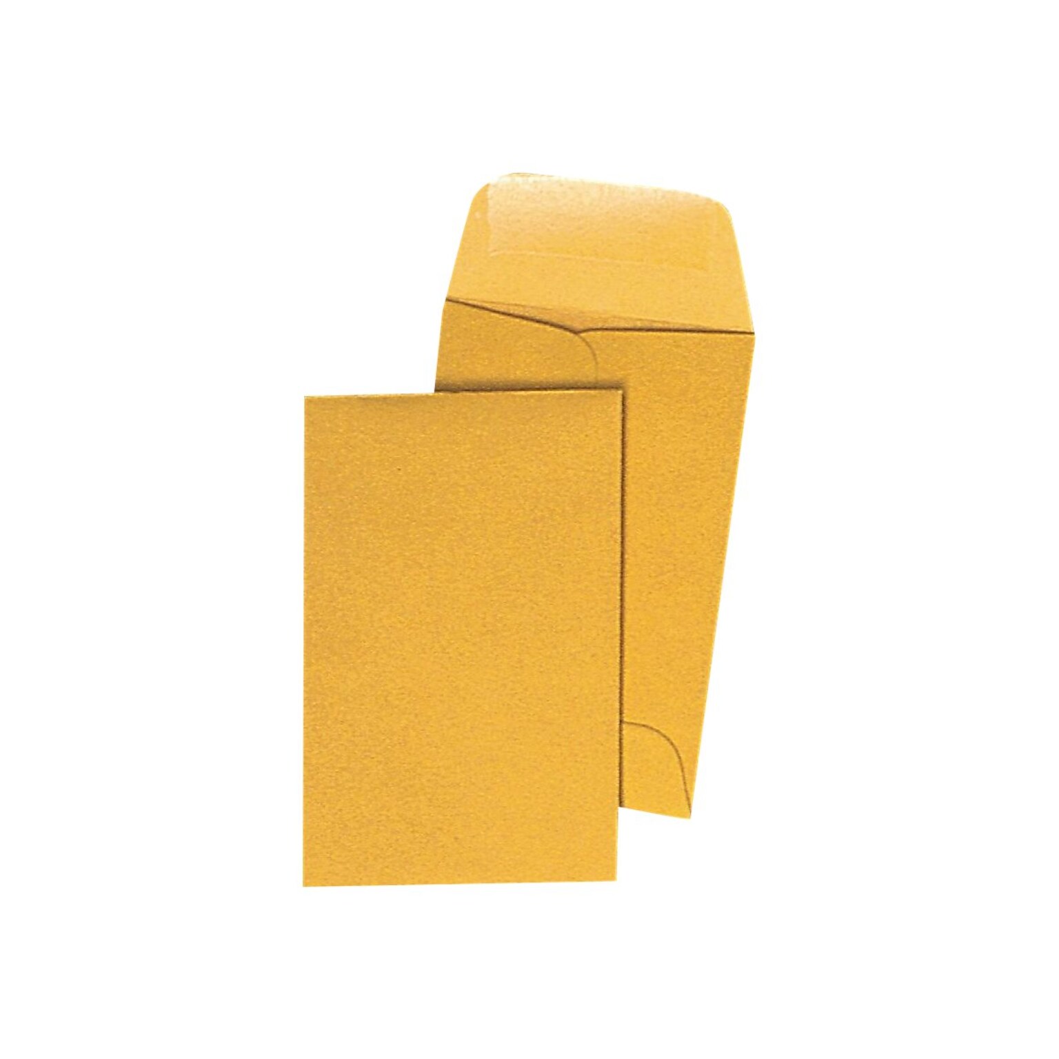 Staples Currency Envelopes, 3.5 × 6.5, Brown Kraft, Gummed Flap Seal, Durable Paper Stock, 500/Box