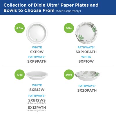 Dixie Ultra Pathways Paper Bowl, 12 oz., Multicolored, 1000/Carton (SX12PATH)