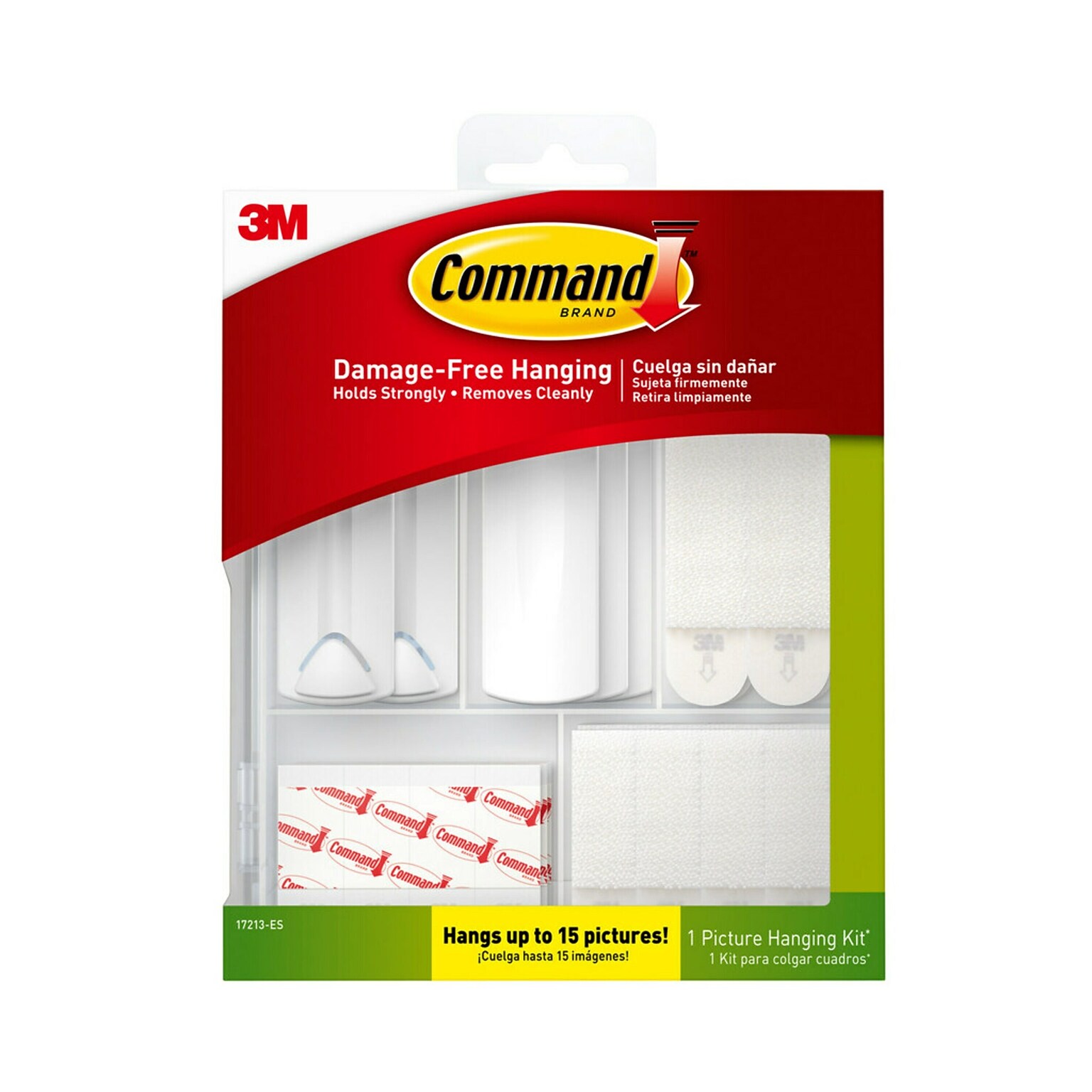 Command Hanging Assortment Kit, White/Clear, 50/Pack (17213-ES)