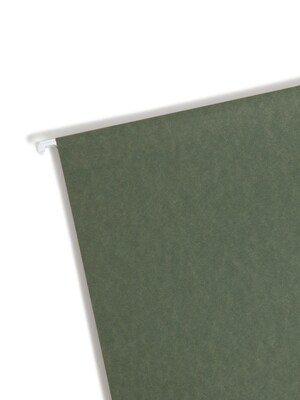 Smead Hanging File Folders with Box Bottom, 2" Expansion, Letter Size, Standard Green, 25/Box (64259)