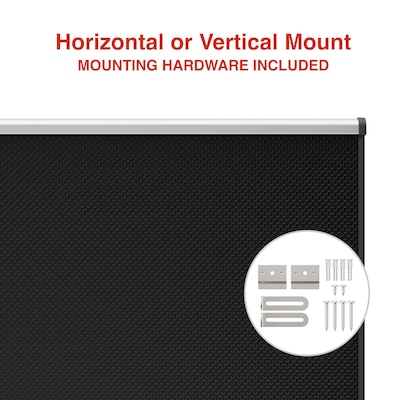 Staples Foam Bulletin Board, Aluminum Frame, 4' x 3' (ST62830)