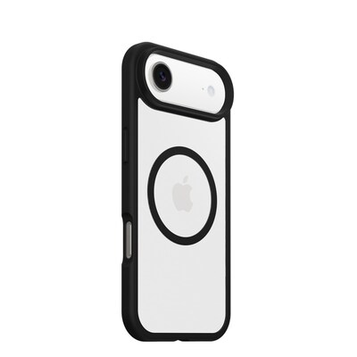 OtterBox React MagSafe Phone Case for iPhone Air, Shock Absorbing, Black/Clear (77-98611)