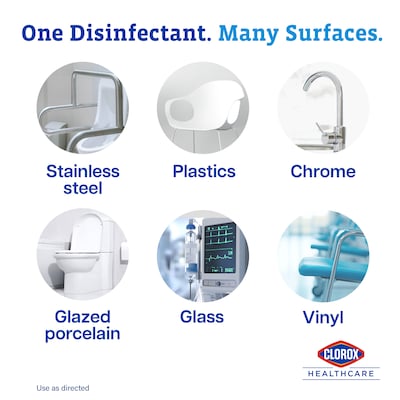 Clorox Healthcare Bleach Germicidal Cleaner, 32 oz., 6/Carton (CLO68832)