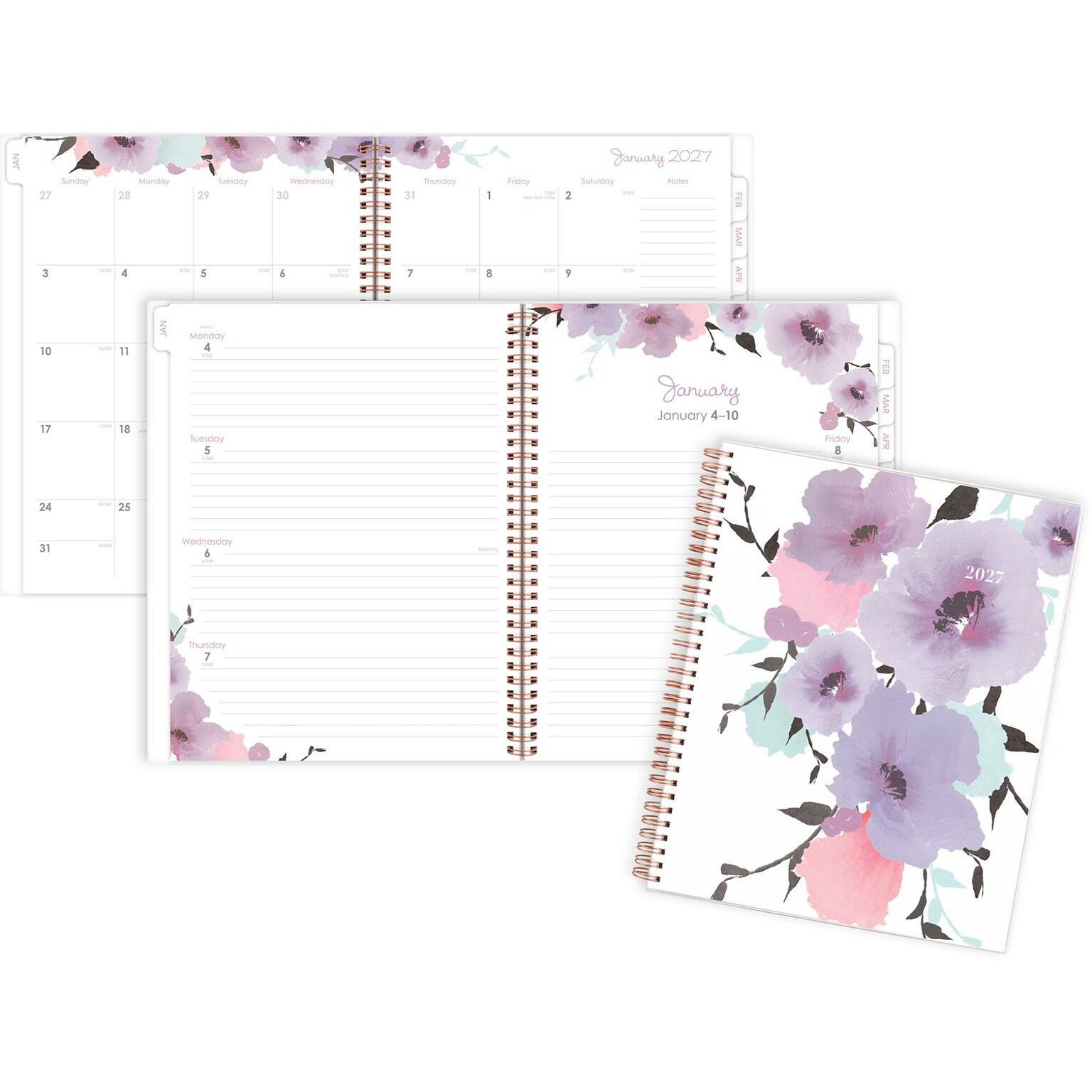 2027 Cambridge Mina 8.5 x 11 Weekly & Monthly Planner, Poly Cover (1134-905-27)