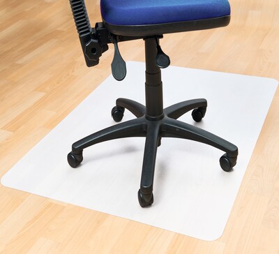 Floortex Revolutionmat 45" x 53" Rectangular Chair Mat for Hard Floor, Polypropylene (NCMFLLAC0003)