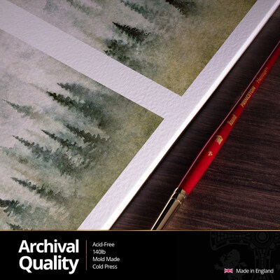 St Cuthberts Mill Bockingford 7" x 5" Watercolor Sketch Pad, 12 Sheets/Pad, 3/Bundle (STCT47130001011A-3)