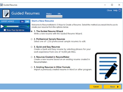 Individual Software ResumeMaker Professional Deluxe 20 for 1 User, Windows, Download (IND945800V059)