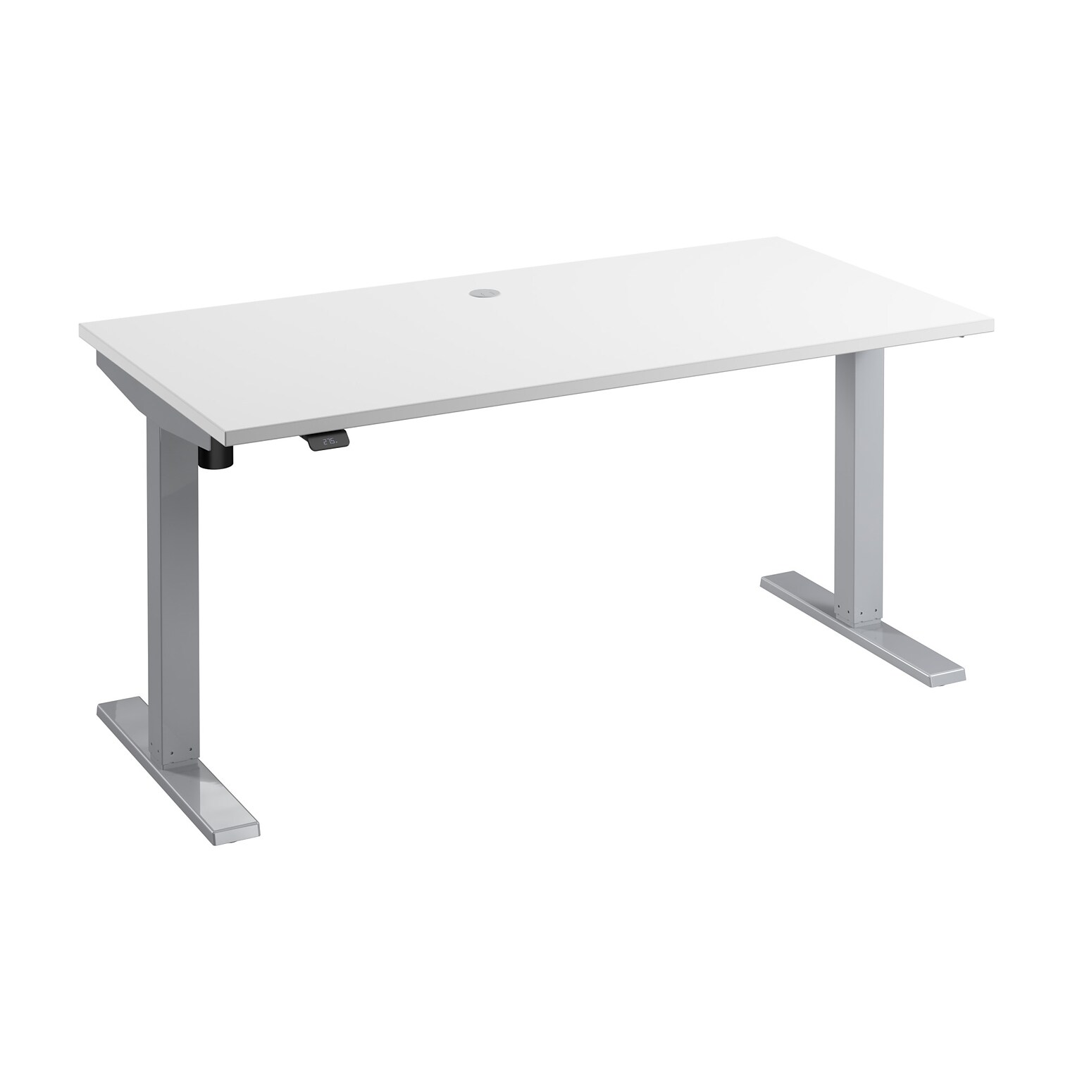 Bush Business Furniture Move 40 Series 60W Electric Height Adjustable Standing Desk, White/Cool Gray Metallic (M4S6030WHSK)