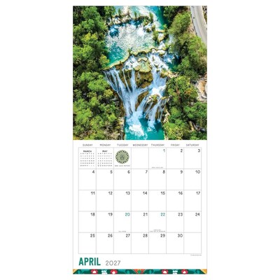 2027 TF Publishing Mexico 12 x 12 Monthly Wall Calendar, Multicolored (27-1046)