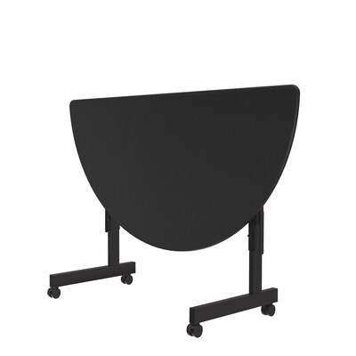Correll Econoline Flip Top Nesting Table, 24"x48", Black Granite (FTM2448TFHR-07)