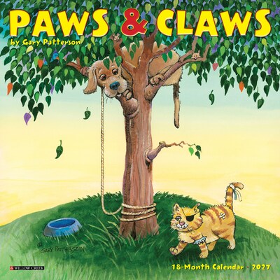 2027 Willow Creek Paws & Claws by Gary Patterson 7 x 7 Monthly Wall Calendar, Assorted Colors (64146)