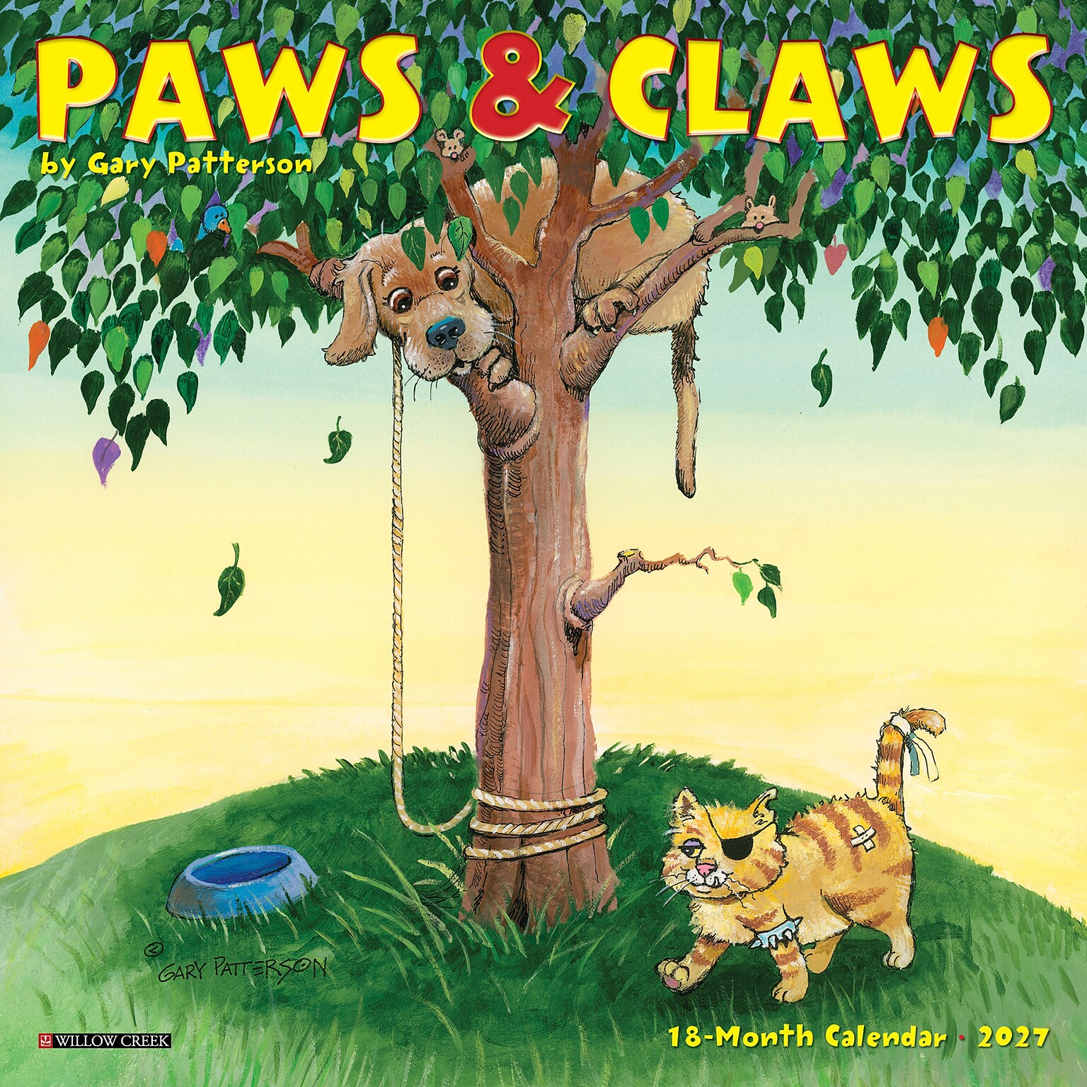 2027 Willow Creek Paws & Claws by Gary Patterson 7 x 7 Monthly Wall Calendar, Assorted Colors (64146)