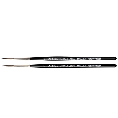 da Vinci CASANEO Watercolor & Acrylic Synthetic Rigger, 2 /Pack (DVXVA12904-2)