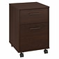 Bush Furniture Key West 2-Drawer Mobile Vertical File Cabinet, Letter Size, Lockable, Bing Cherry (KWF116BC-03)