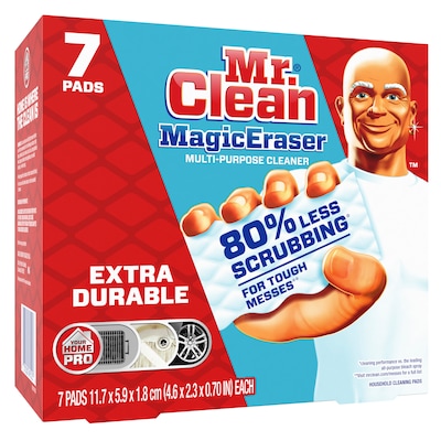 Mr. Clean Magic Eraser Extra Durable White Scouring Pad, 7/Pack
