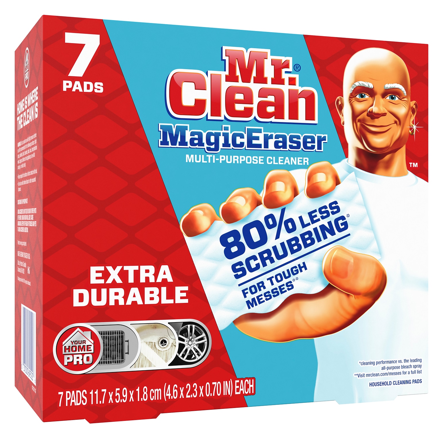 Mr. Clean Magic Eraser Extra Durable White Scouring Pad, 7/Pack (69522)