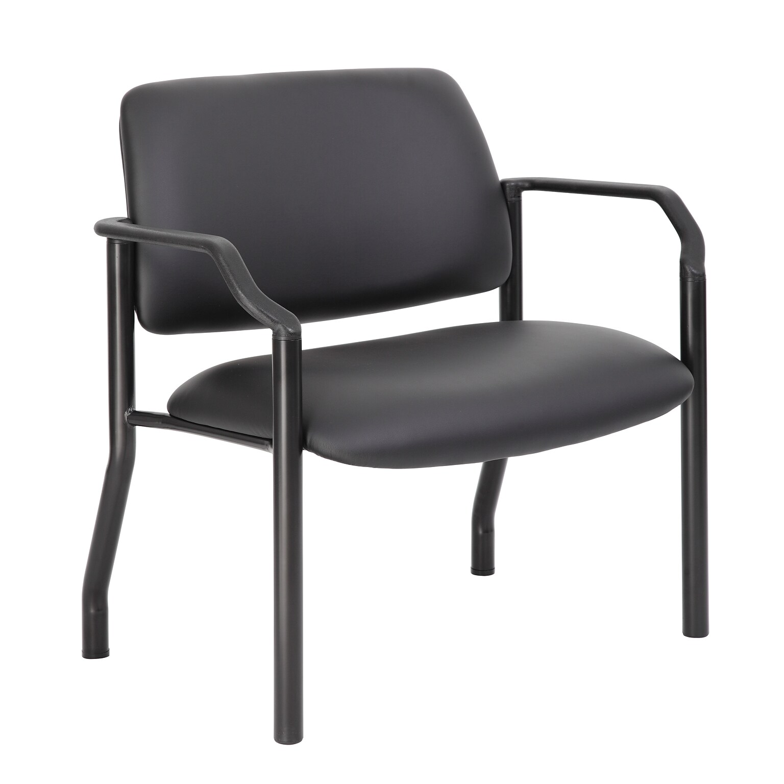 Boss Office Products Vinyl Guest Chair, Black (B9591AM-BK-500)