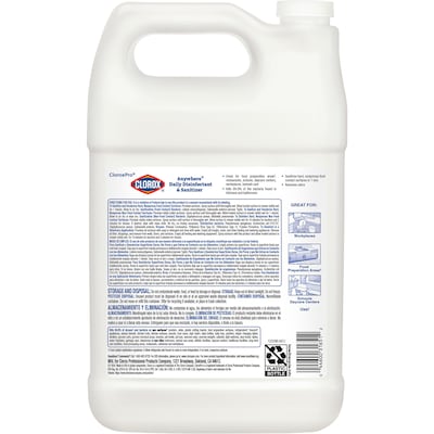 CloroxPro Anywhere Daily Disinfectant & Sanitizer, 1 gal., 4/Carton (31651)