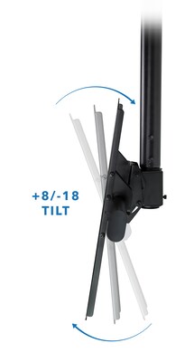 Mount-It! Height Adjustable Full Motion TV Ceiling Mount, For 32" to 77" Screens (MI-509B)