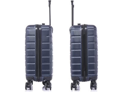 InUSA Trend 20" Hardside Carry-On Suitcase, 4-Wheeled Spinner, TSA Checkpoint Friendly, Blue (IUTRE00S-BLU)