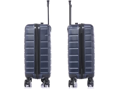 InUSA Trend 20.5" Hardside Carry-On Suitcase, 4-Wheeled Spinner, Blue (IUTRE00S-BLU)