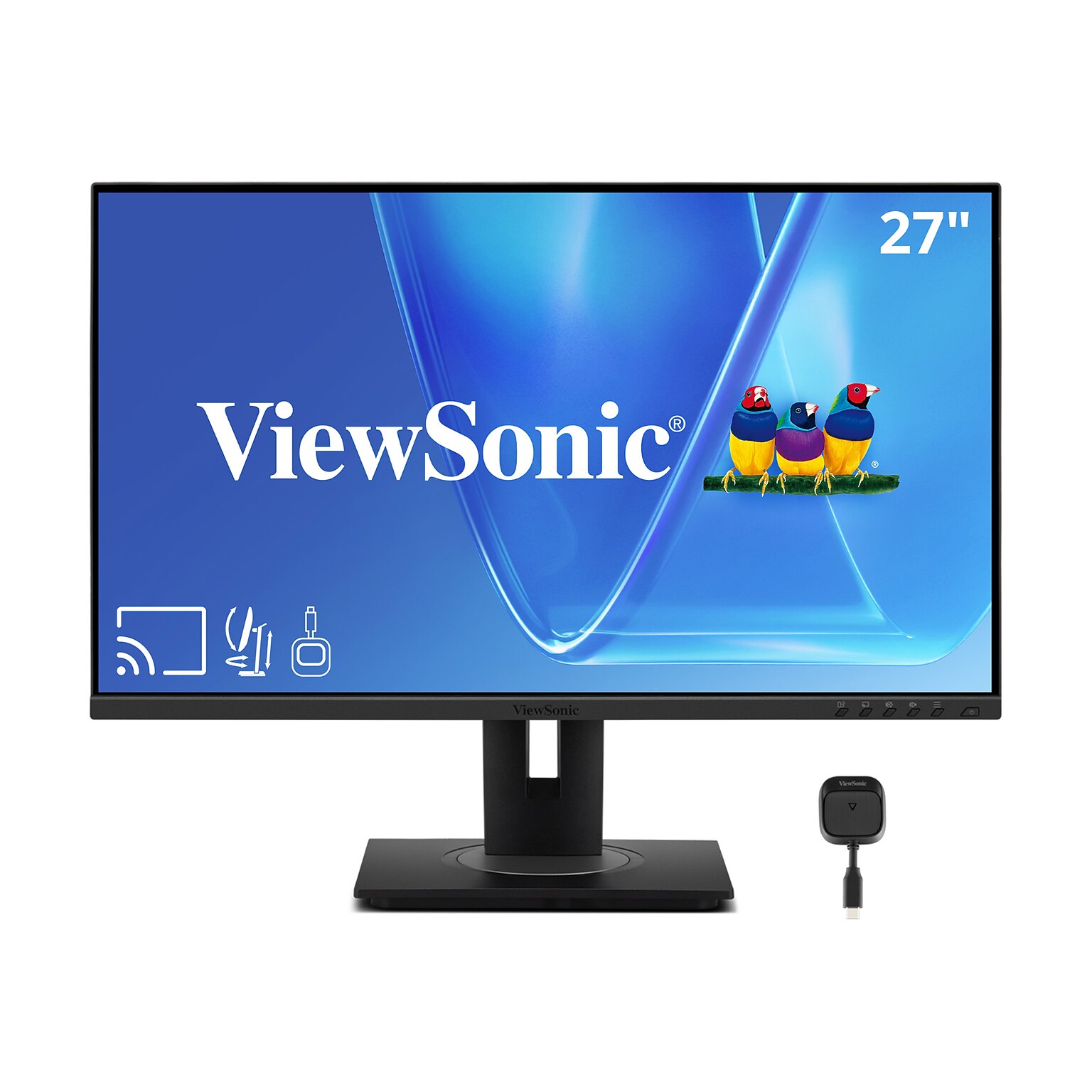 ViewSonic 27 FHD 100Hz LCD Monitor, Height Adjustable (VG2748N)